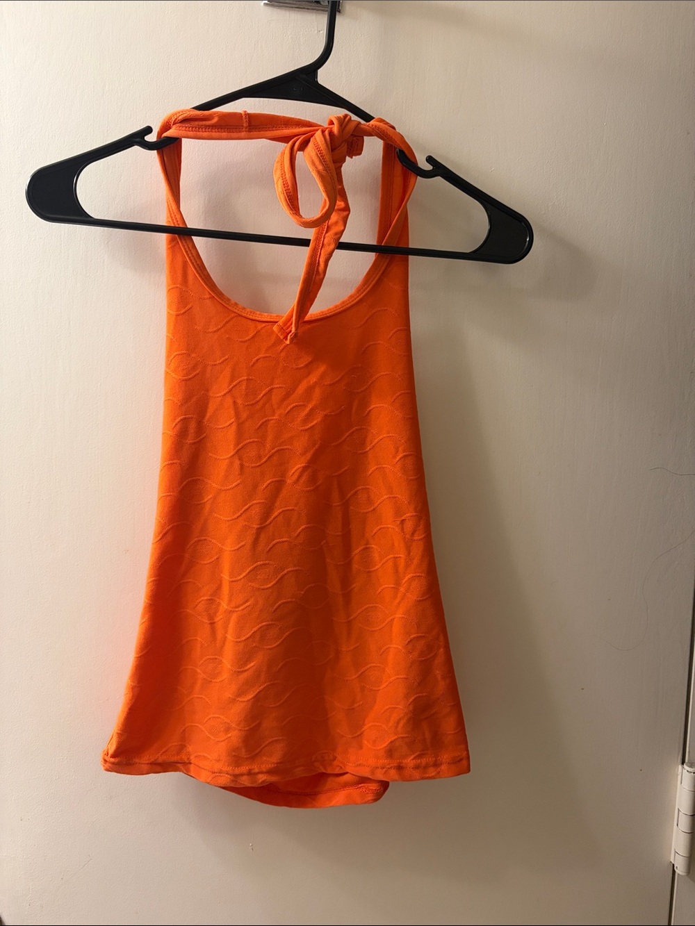 Bright Orange Halter Tank Top